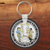 Wyoming Great Seal Sleutelhanger (Voorkant)