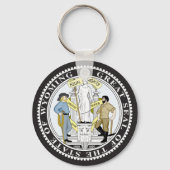 Wyoming Great Seal Sleutelhanger (Achterkant)