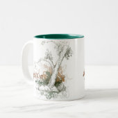 Wyoming Green Tree-Mok Tweekleurige Koffiemok (Voorkant links)