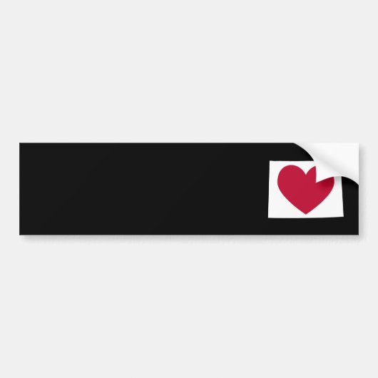 Wyoming Hart Bumpersticker (Voorkant)