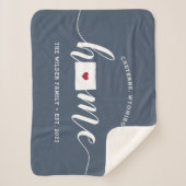 Wyoming Home State Personalized Sherpa Deken (Voorkant)