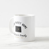 Wyoming Home Sweet Home Familie Monogram Mok (Voorkant links)