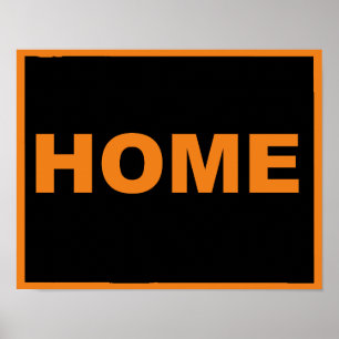 Wyoming Home weg van State Poster Sign