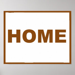 Wyoming Home weg van State Poster Sign