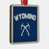 Wyoming Ice-klimmen Metalen Ornament (Rechts)
