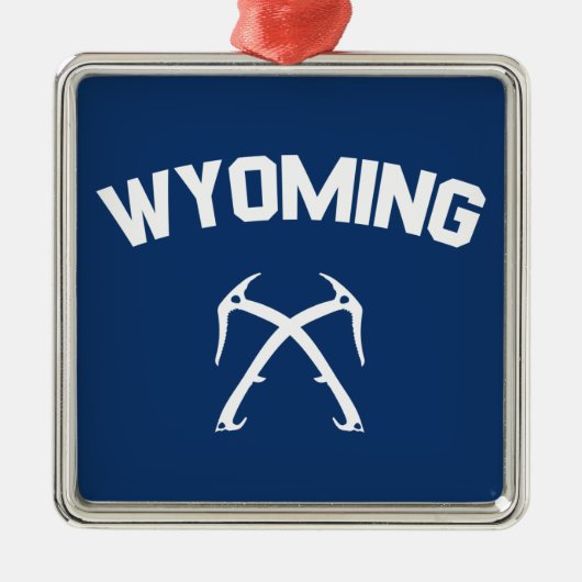 Wyoming Ice-klimmen Metalen Ornament (Voorkant)