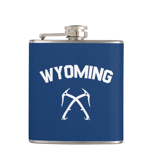 Wyoming Ijsbeklimmen Heupfles (Voorkant)