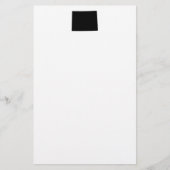 Wyoming in Black Briefpapier (Voorkant)