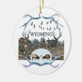 WYOMING in het wild Keramisch Ornament (Links)