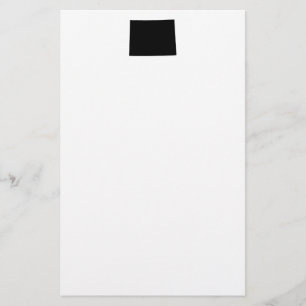 Wyoming in het zwart briefpapier