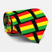 Wyoming in Rasta Kleuren Stropdas (Opgerold)