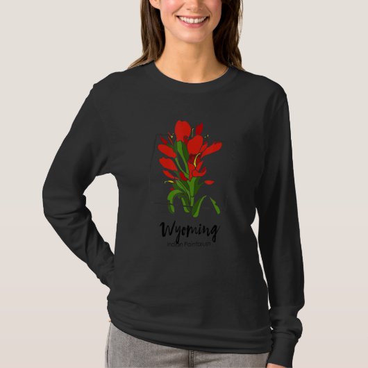 Wyoming Indian Paintbrush Flower T-shirt (Voorkant)