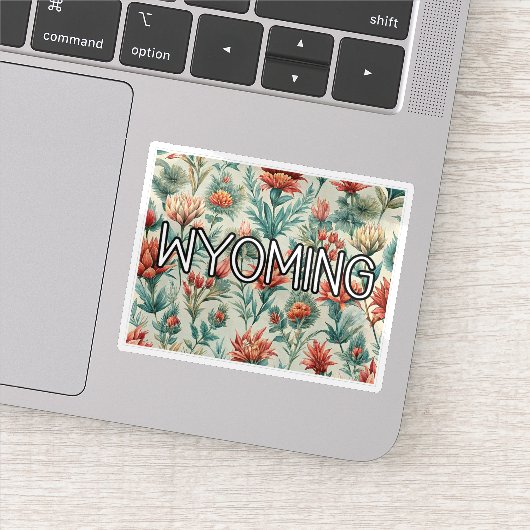 Wyoming Indische Paintborstelbloem Sticker (Detail)