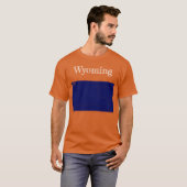 Wyoming Interstates [Navy Blue Design] T-shirt (Voorkant volledig)