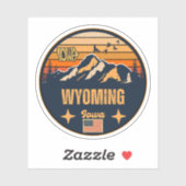 Wyoming, Iowa Sticker (Vel)