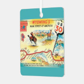 Wyoming Kaart Ornament (Voorkant links)
