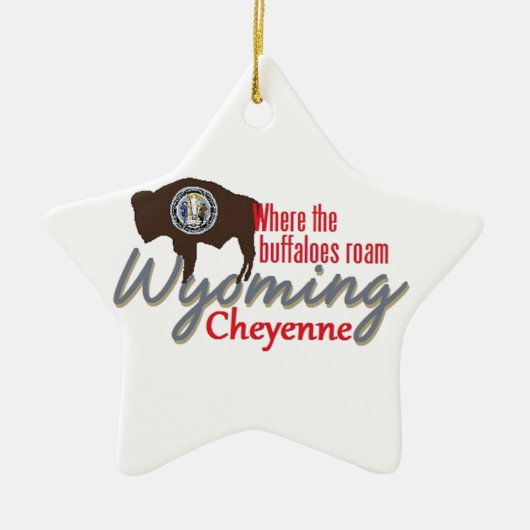 WYOMING KERAMISCH ORNAMENT (Voorkant)