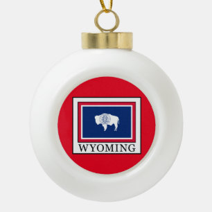 Wyoming Keramische Bal Ornament