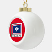 Wyoming Keramische Bal Ornament (Rechts)