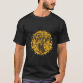 Wyoming Koe Bloemencirkel T-shirt (Voorkant)