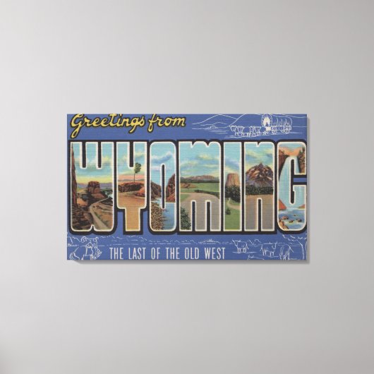 Wyoming (Laatste van het Oude westen) Canvas Afdruk (Voorkant)