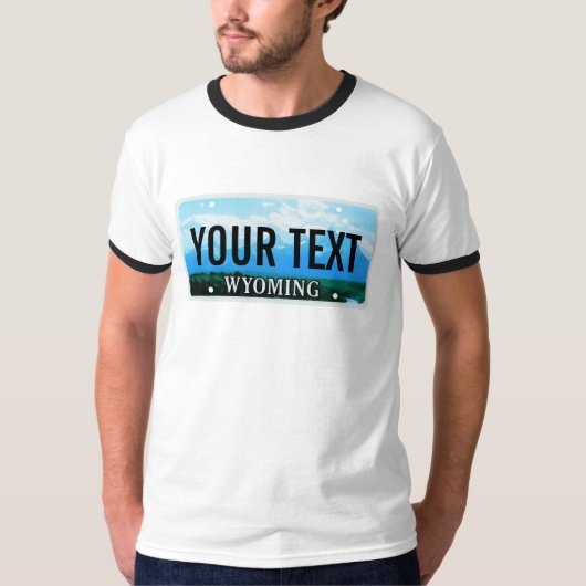 Wyoming License Bord T-shirt (Voorkant)
