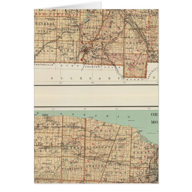 Wyoming, Livingston, Orleans, Genesee (Voorkant)