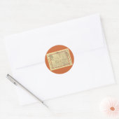 Wyoming Map 1895 Ronde Sticker (Envelop)