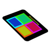 Wyoming Map Silhouette Magneet (Rechterzijde)