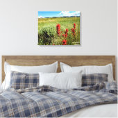 Wyoming Meadow in Summer2 Canvas Afdruk (Insitu (Slaapkamer))