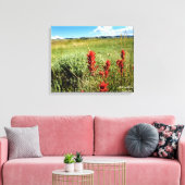 Wyoming Meadow in Summer2 Canvas Afdruk (Insitu (Woonkamer))