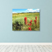 Wyoming Meadow in Summer2 Canvas Afdruk (Insitu (Houten vloer))