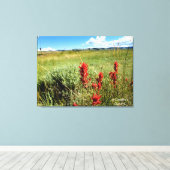 Wyoming Meadow in Summer2 Canvas Afdruk (Insitu (Houten vloer))