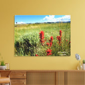 Wyoming Meadow in Summer2 Canvas Afdruk (Insitu (Woonkamer))