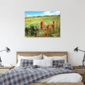 Wyoming Meadow in Summer2 Canvas Afdruk (Insitu (Slaapkamer))