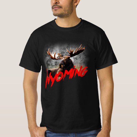 Wyoming met elzen t-shirt (Voorkant)