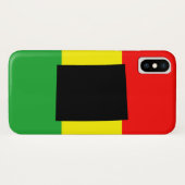 Wyoming met Rasta-kleuren Case-Mate iPhone Case (Achterkant (horizontaal))