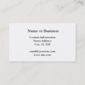 Wyoming met Rasta-kleuren Visitekaartje (Achterkant)