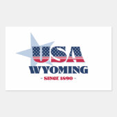 Wyoming Mijn thuisstaat Sticker (Voorkant)