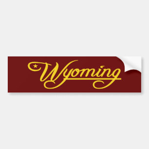 Wyoming (mijnstaat) bumpersticker