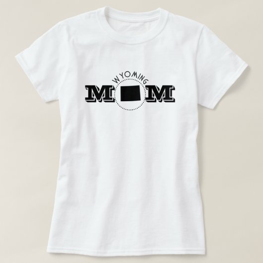 Wyoming Mom  T-shirt (Design voorkant)