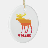 Wyoming Moose Keramisch Ornament (Rechts)