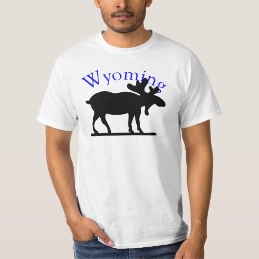 Wyoming Moose T-Shirt (Voorkant)