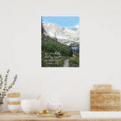 Wyoming Mountains Piedere Christelijk Poster (Keuken)