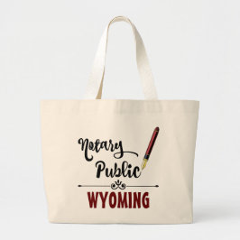 Wyoming Notional Public Ink Pen Grote Tote Bag
