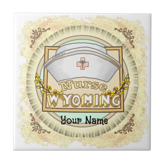 Wyoming Nurse Tegeltje (Voorkant)