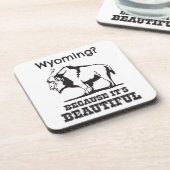 Wyoming? Omdat het prachtig is Bier Onderzetter (Linkerzijde)