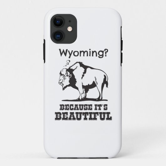 Wyoming? Omdat het prachtig is Case-Mate iPhone Case (Achterkant)