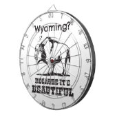 Wyoming? Omdat het prachtig is Dartbord (Voorkant Rechts)