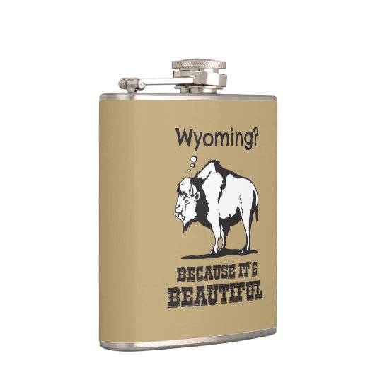 Wyoming? Omdat het prachtig is Heupfles (Rechts)